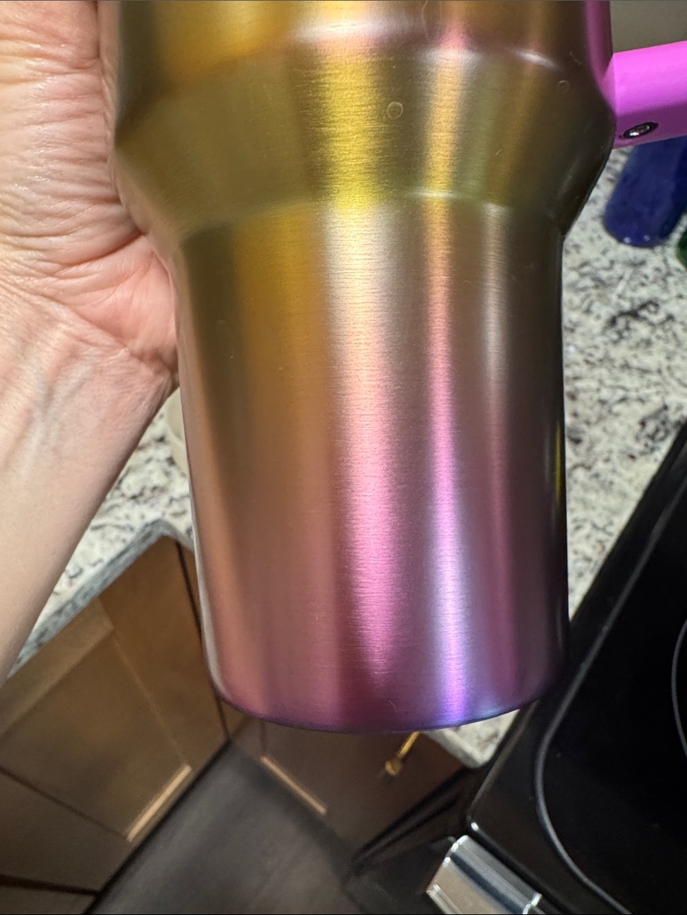 Stanley + Starbucks Iridescent Gold water bottle and bottom cover - Picture 7 of 8